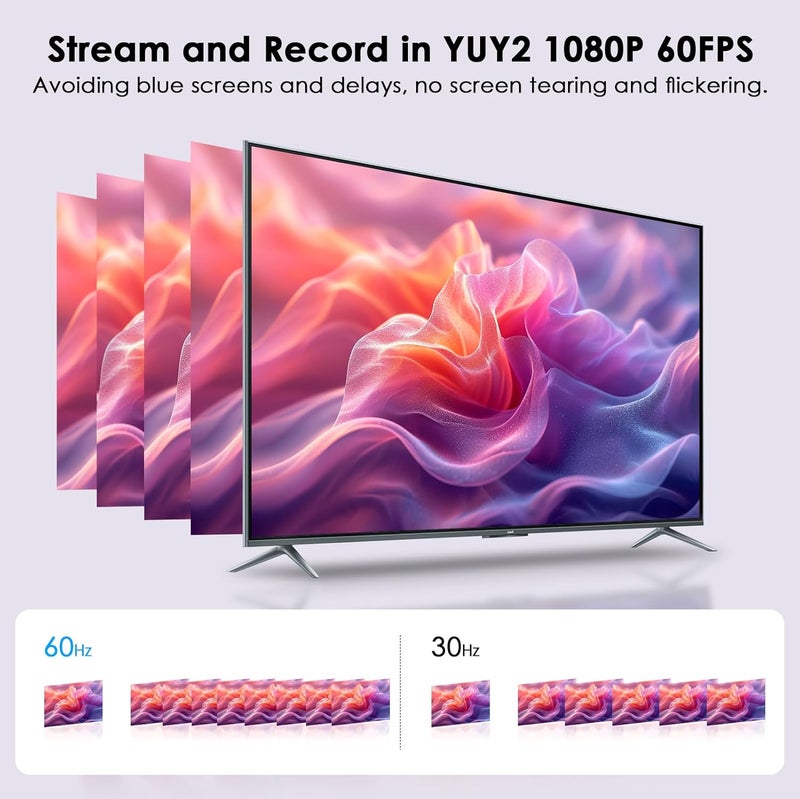 Dbilida Video Capture Card, Stream and Record in YUY2 1080P 60FPS USB 3.0 HDMI to USB A/USB C, HDMI Capture Card for Nintendo Switch, PS5, PS4/Pro, Xbox Series X/S, Xbox One X/S, in OBS and More - Image 3